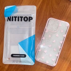 Pink Heart iPhone 14 Pro Max Case